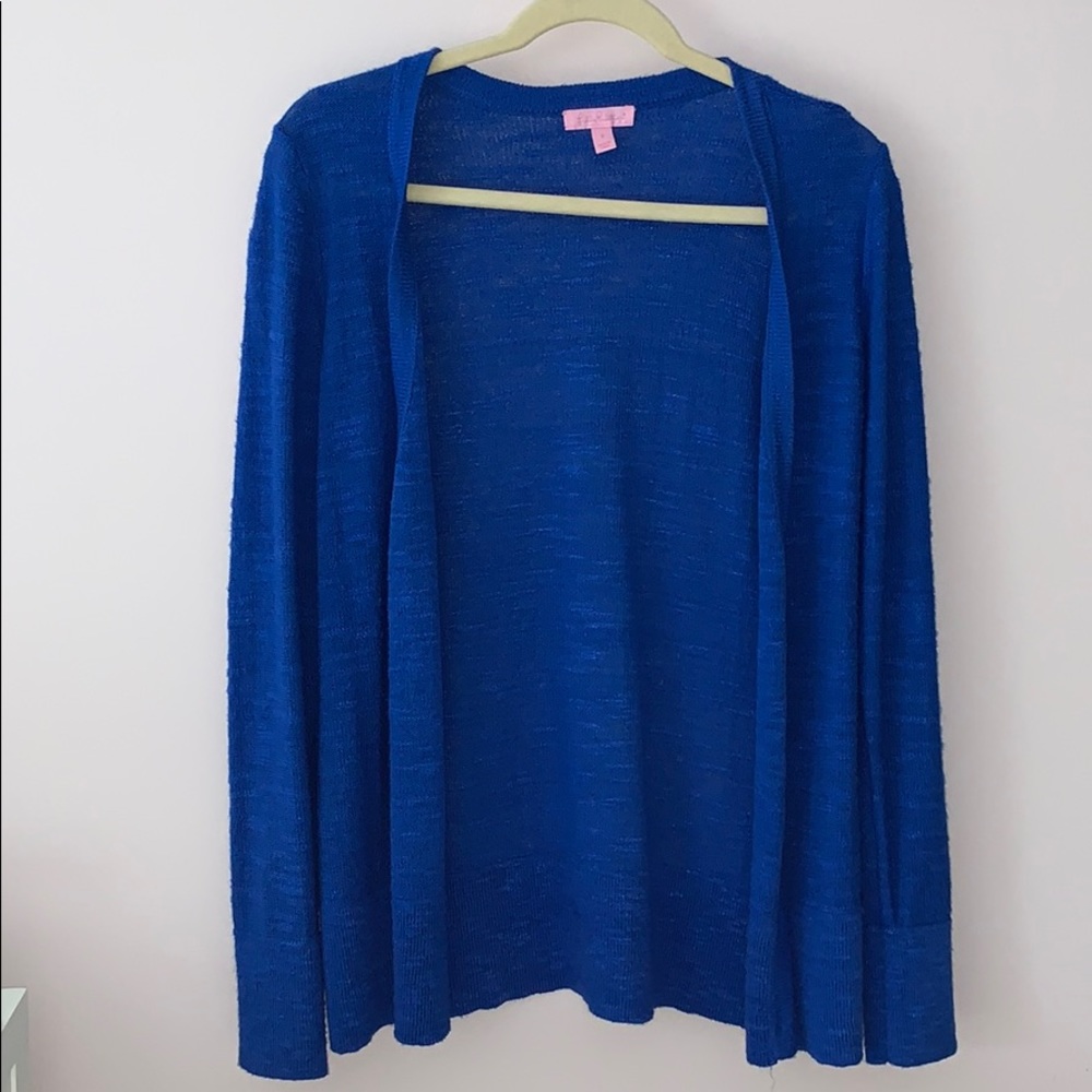 Blue Lilly Pulitzer cardigan